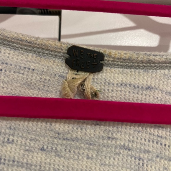 Free people we the free small waffle knit top‎ - Picture 4 of 6